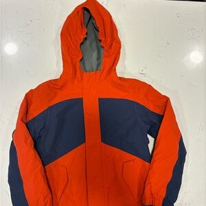 Lands' End Kids Raincoat in Orange and Navy